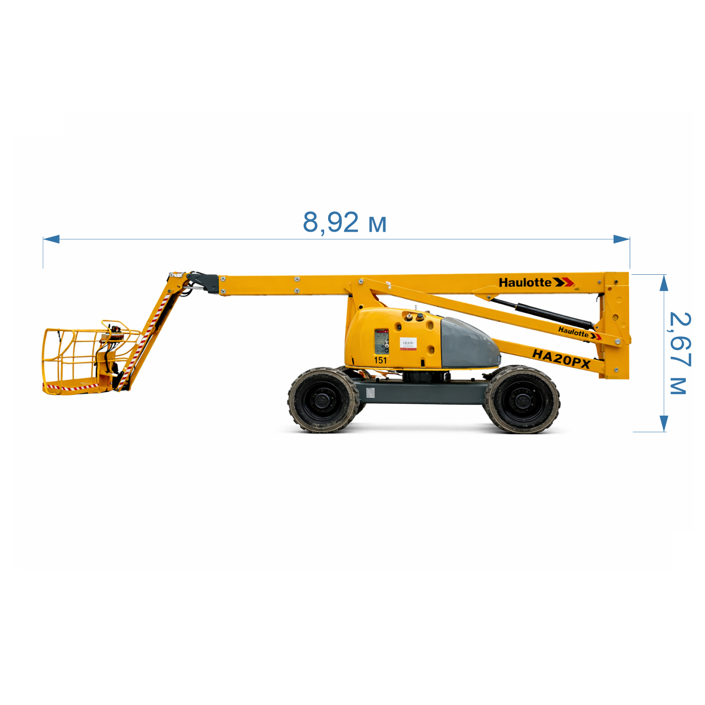 Коленчатый дизельный подъемник Haulotte HA20PX