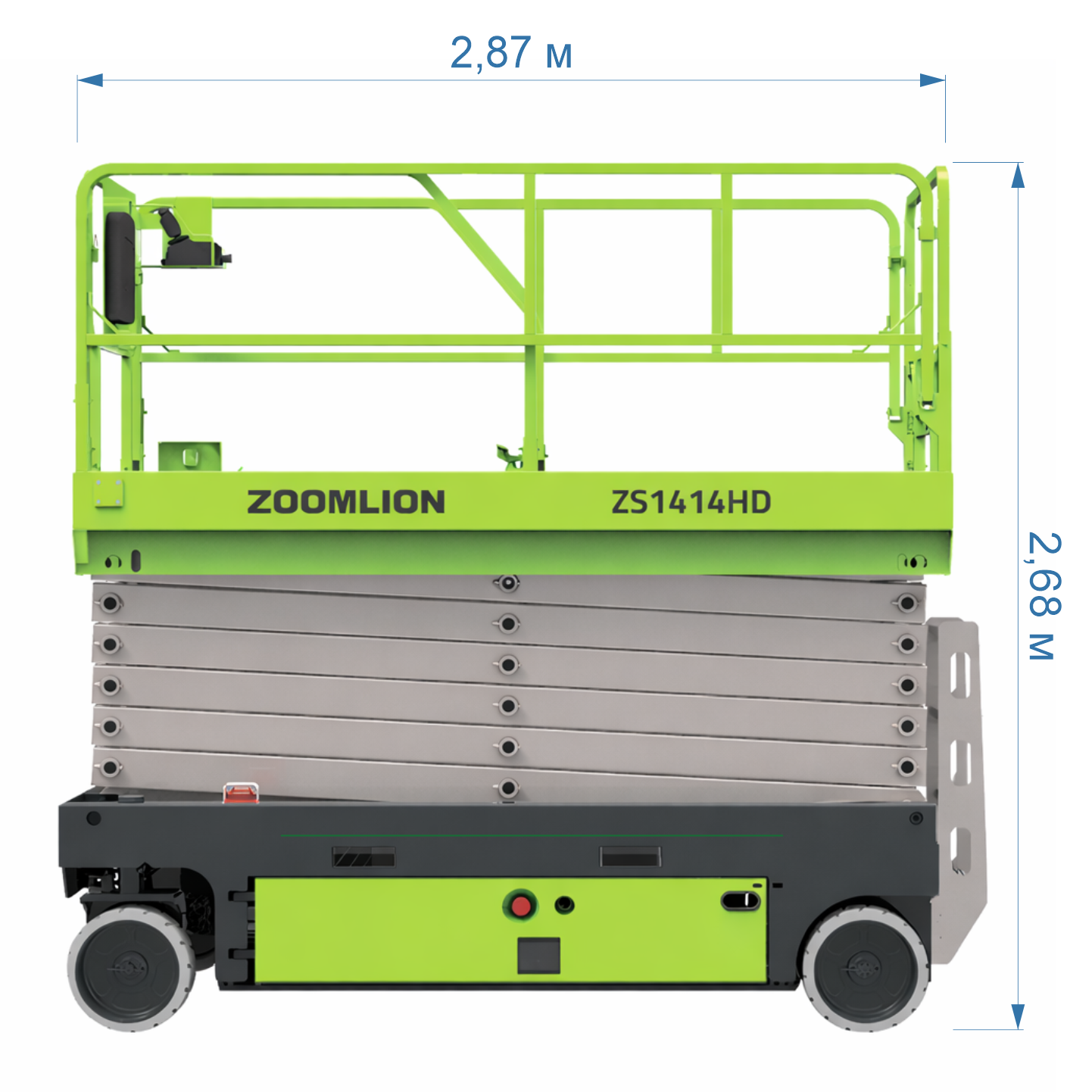Ножничный электрический подъемник Zoomlion ZS1414HD