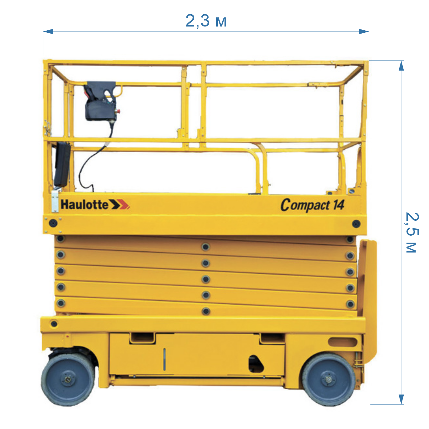 Ножничный электрический подъемник Haulotte Compact 14