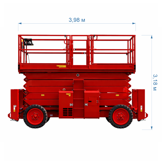 Ножничный дизельный подъемник LGMG SR1623D